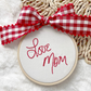 Custom Handwriting Christmas Ornament