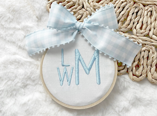 Classic Monogram Christmas Ornament