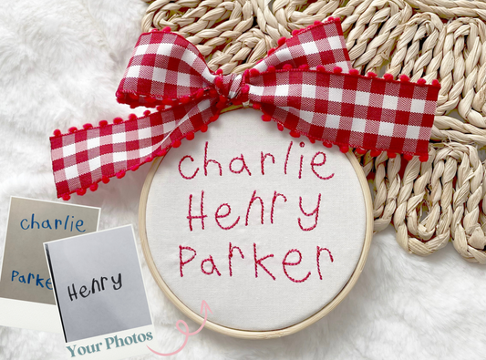 Custom Handwriting Christmas Ornament